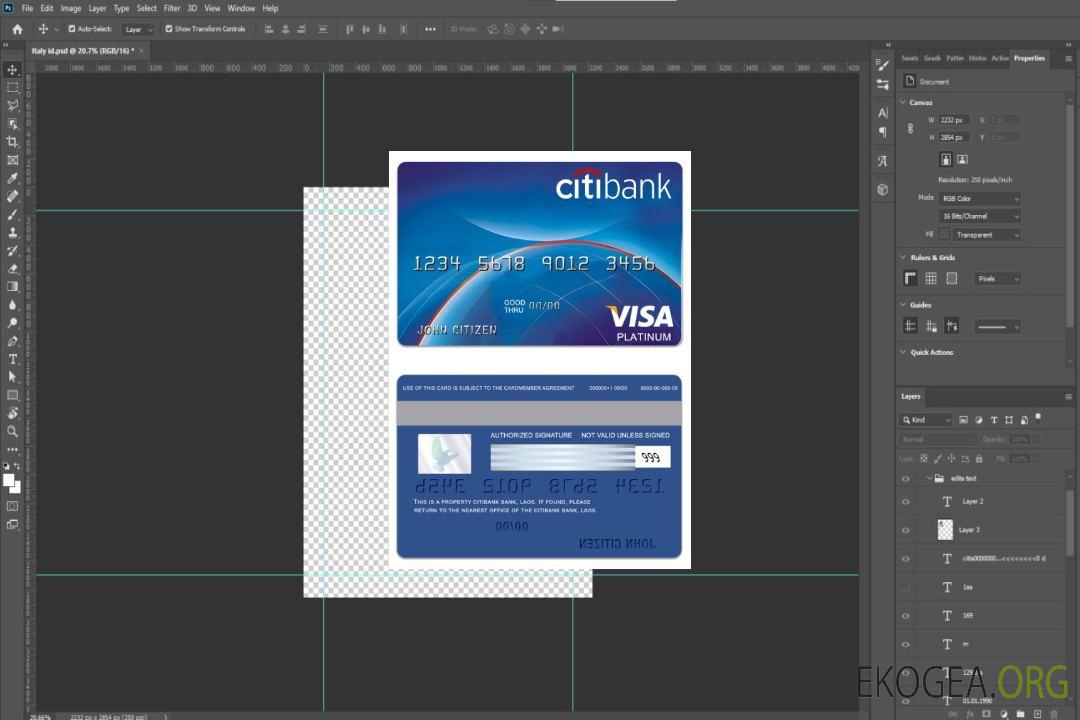 Carte visa platine de la banque PayPower du Laos template Carte visa platine de la banque PayPower du Laos template